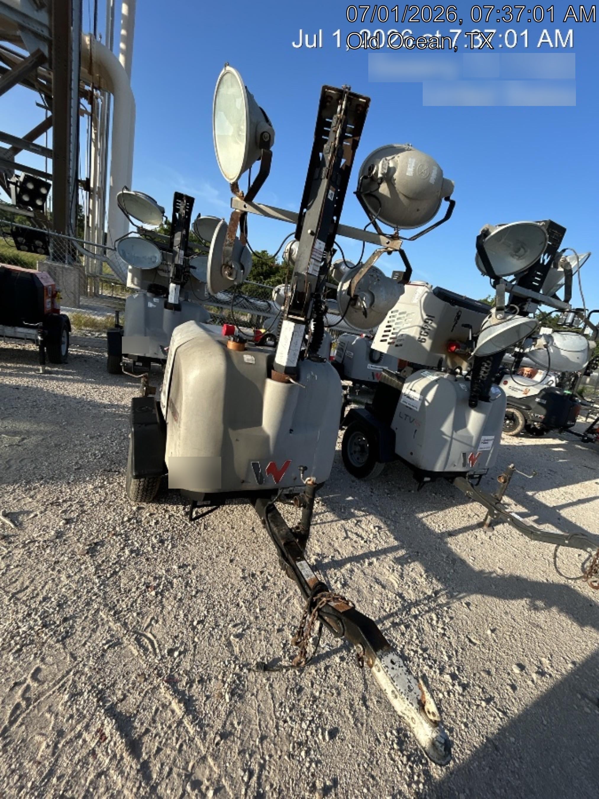 2018 Wacker Neuson LTV6K-MH Wacker Neuson LTV6K Mobile Light Tower w/Fuel Level Sensor Installed