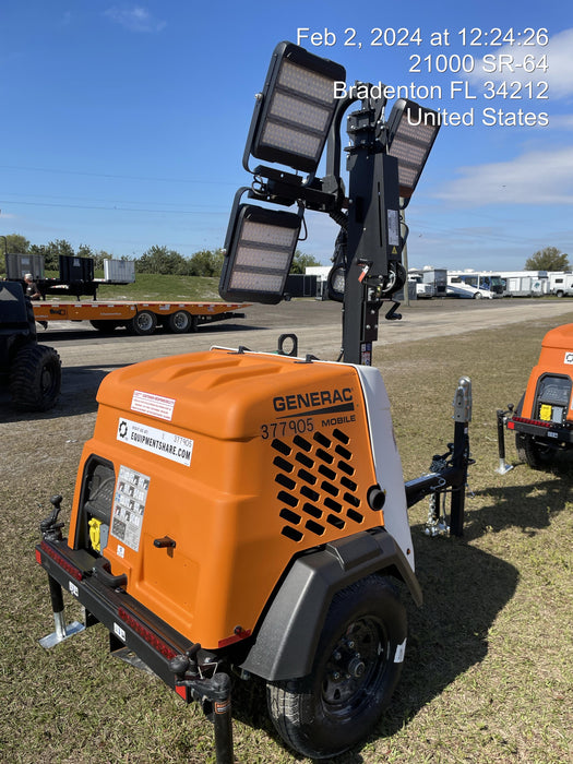 2023 Generac MLT2 Diesel, Flex Switch 120V Input, Powerzone Controller, 
(4) 320W LED Lights, 4kW Generator, 39.9 Gal Fuel Tank, 2" Ball, T3