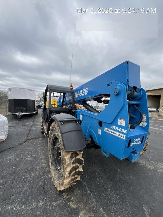 2018 Genie GTH-636 Genie GTH-636 w/Open ROPS, Work Lights, Solid Tires, RH Cab Mesh, Beacon, 48" Carriage and Forks