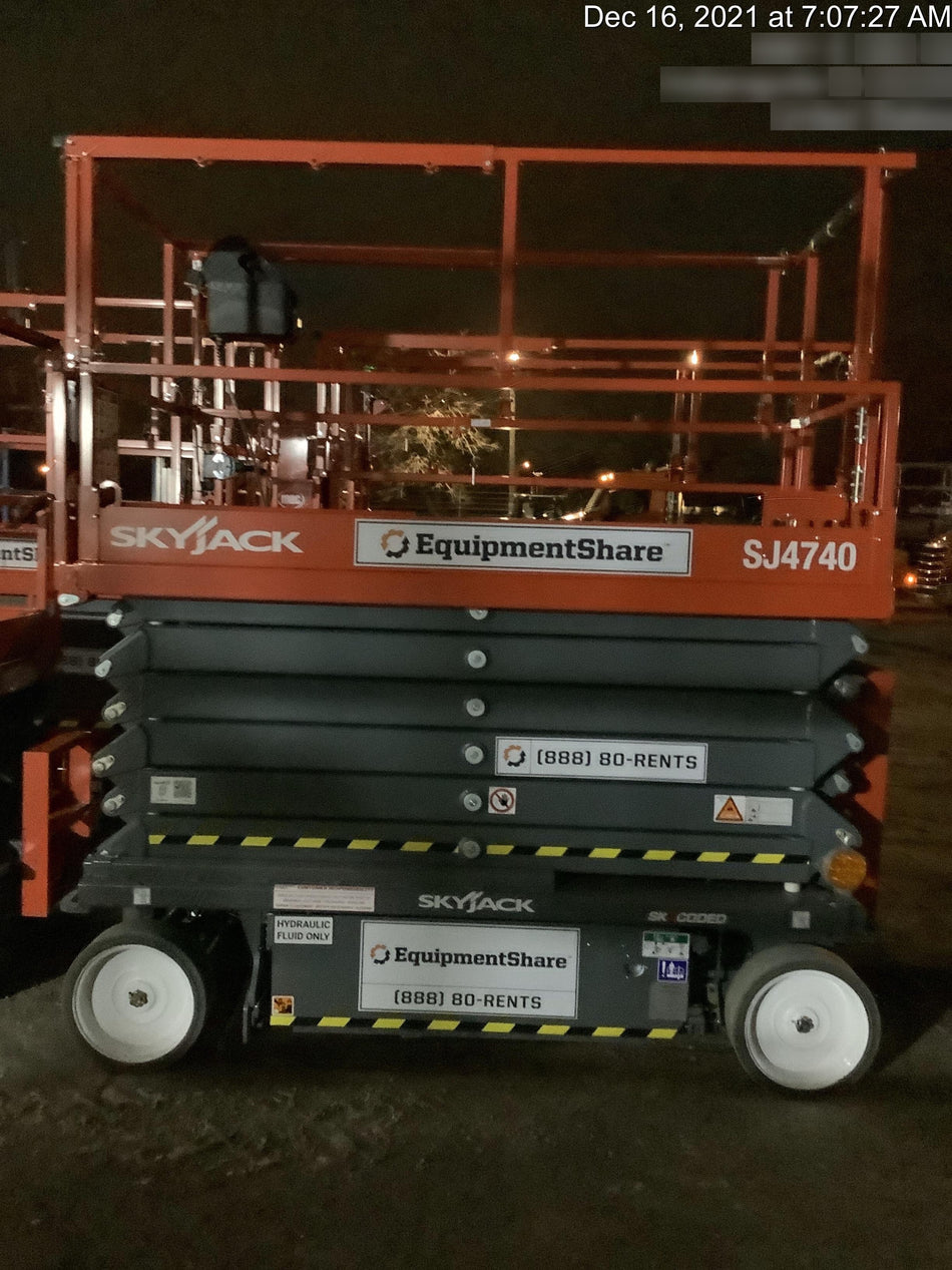 2021 Skyjack SJ4740 Hyd Drive, Sld NM Tires, DBcns, EST