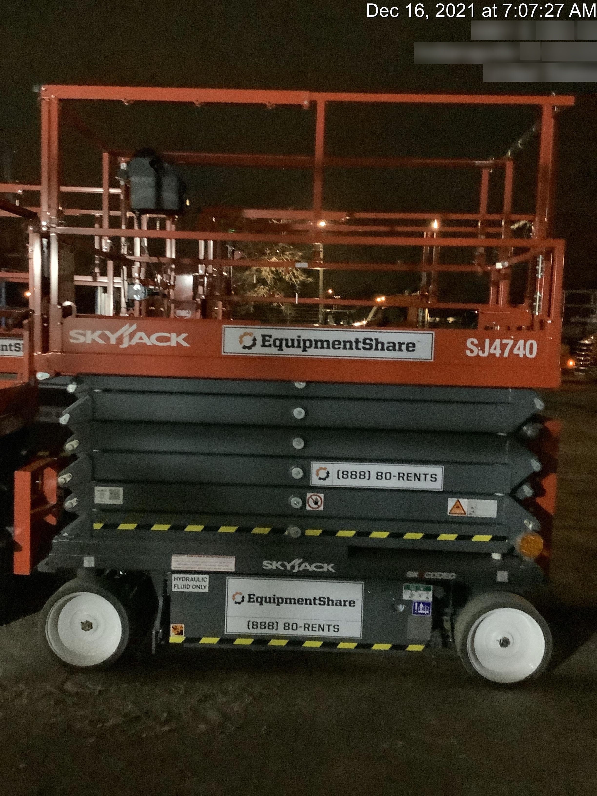 2021 Skyjack SJ4740 Hyd Drive, Sld NM Tires, DBcns, EST