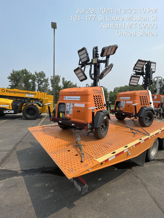 2024 Generac MLT2 Diesel, Flex Switch 120V Input, Powerzone Controller, 
(4) 320W LED Lights, 4kW Generator, 39.9 Gal Fuel Tank, 2" Ball, T3