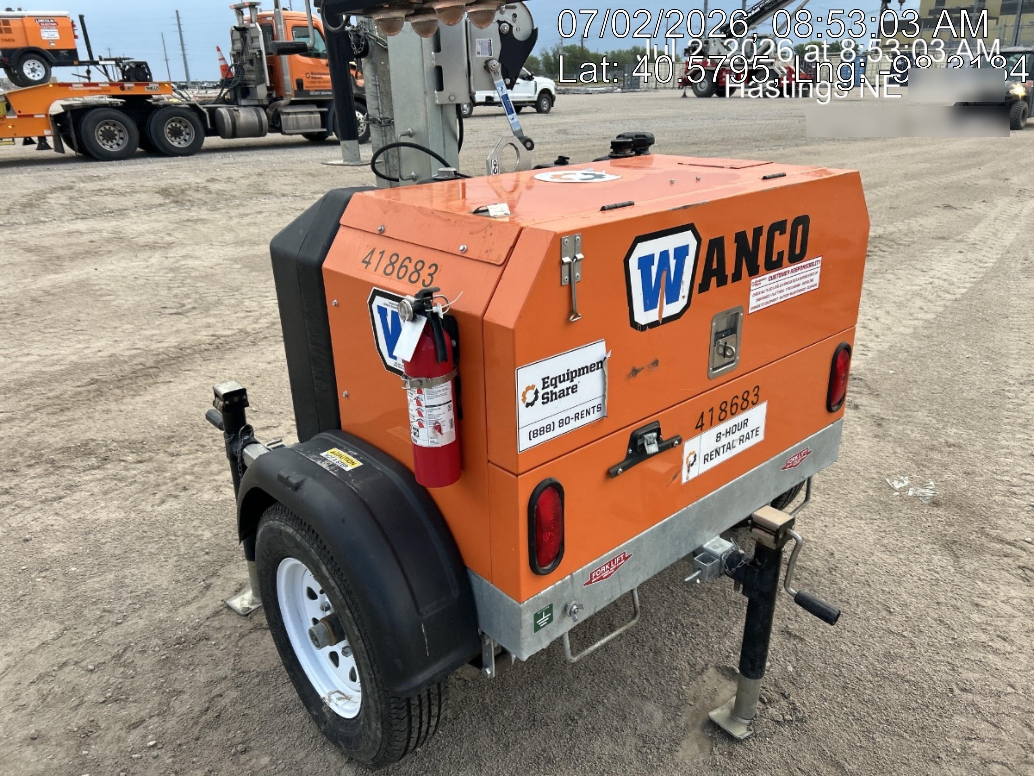 2024 Wanco WLTT-4MM4K Diesel, Deep Sea Controller, Shore Power Plug, Auto Start, (4) 350W LED Floodlights, 4kW Generator, 60 Gal Fuel Tank, 2" Ball, T3
