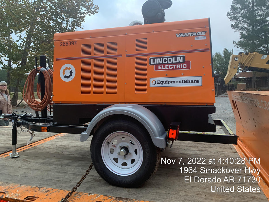 2022 Lincoln Electric Vantage 549X Crosslink Technology, Trailer Mounted, ES Decals, T3