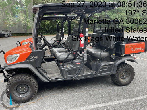 2022 Kubota RTV-X1140W-H Plastic Canopy, Windshield Acrylic Clear, LED Strobe Light, Wire Harness Kit, Back up Alarm