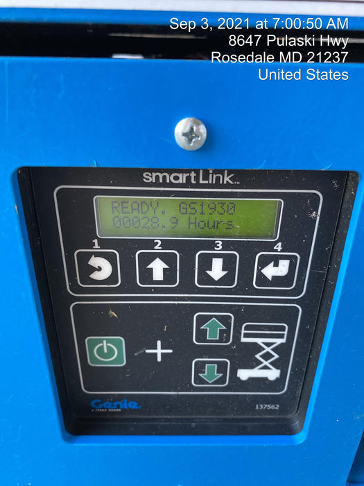 2020 Genie GS-1930 Fixed rails with chain entry gate - Pre A92.20