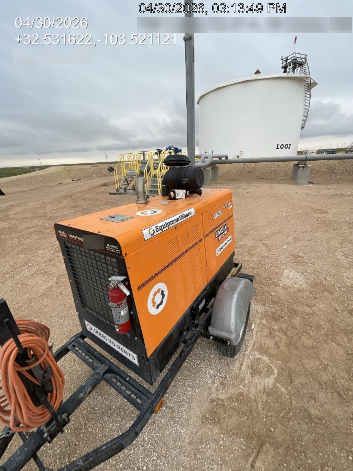 2022 Lincoln Electric Vantage 549X Crosslink Technology, Trailer Mounted, ES Decals, T3