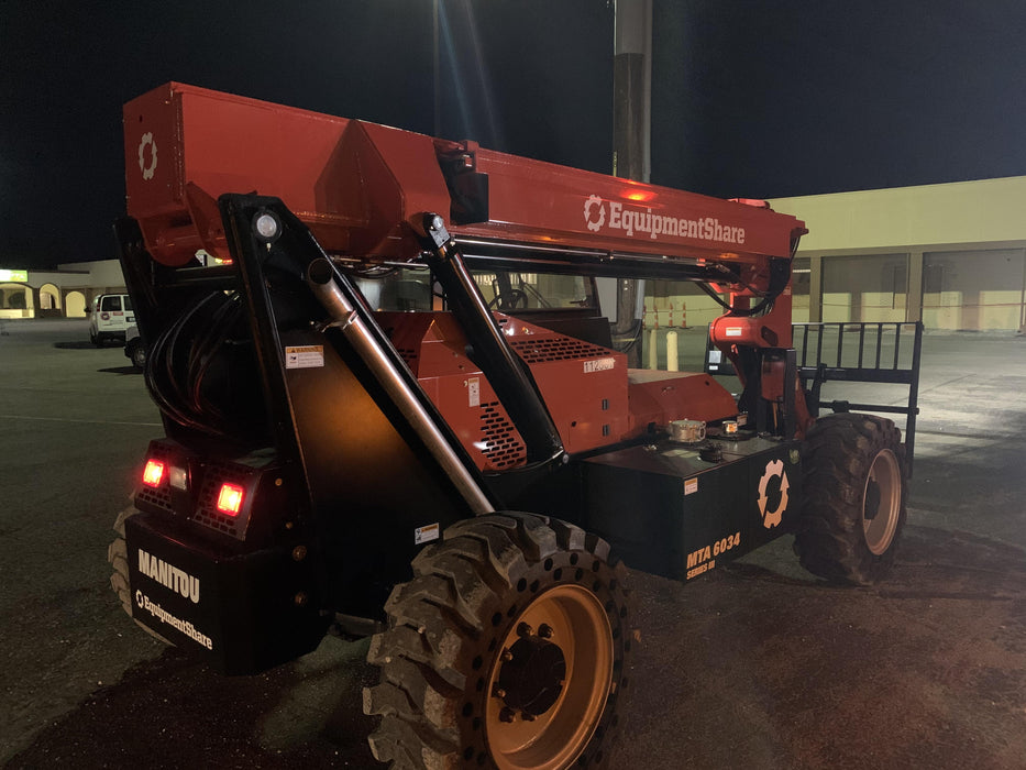 2020 Manitou MTA6034 Cab/Heat/Air, Solid Tires, Work Lights, Beacon, Aux Hydraulics, Back up Alarm, Mirrors, ES Keypad