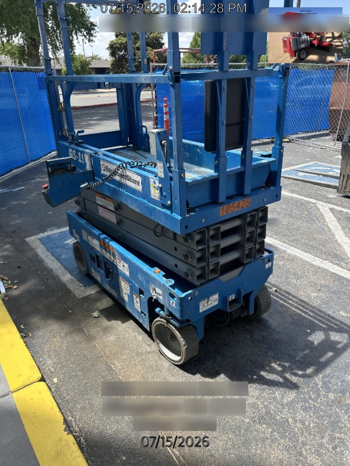 2020 Genie GS-1930 Solid Non Marking Tires, Beacon, Folding rails with half height swing gate