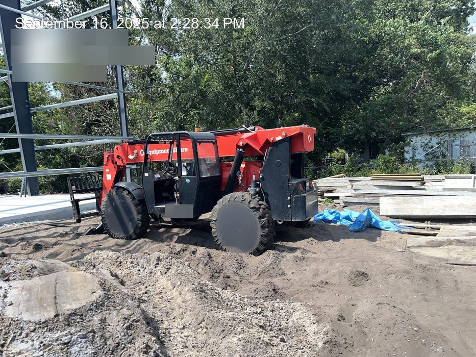 2019 Manitou MTA10055 Canopy, 120 HP, Solid Tires, Work Lights, Lift Hook, Auxiliary Hydraulics 66" Carriage and 60" Forks