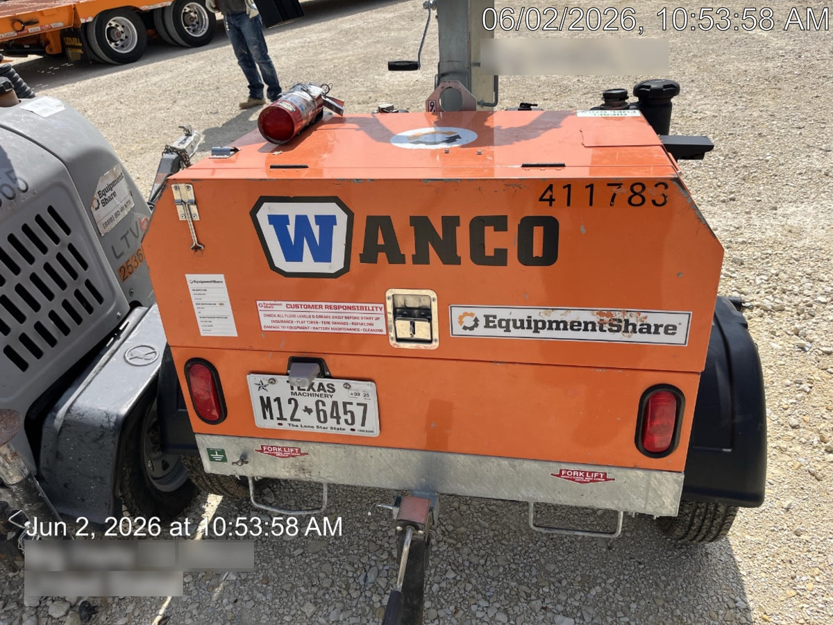 2024 Wanco WLTT-4MM4K Diesel, Deep Sea Controller, Shore Power Plug, Auto Start, (4) 350W LED Floodlights, 4kW Generator, 60 Gal Fuel Tank, 2" Ball, T3