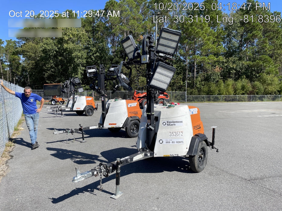 2023 Generac MLT2 Diesel, Flex Switch 120V Input, Powerzone Controller, (4) 320W LED Lights, 4kW Generator, 39.9 Gal Fuel Tank, 2" Ball, T3