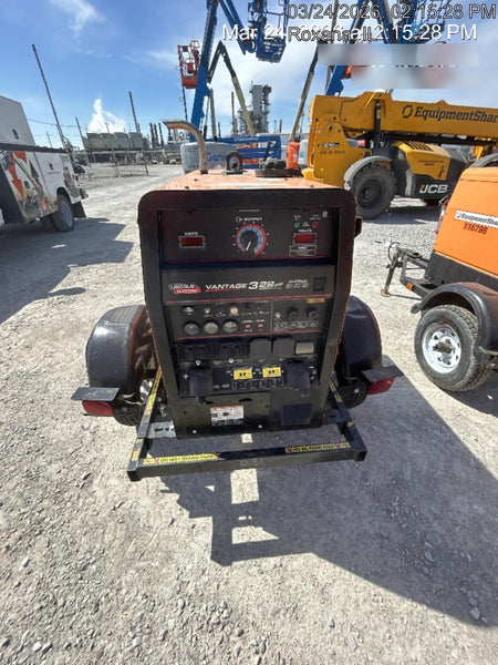 2021 Lincoln Electric Vantage 322 Vantage 322 Ready Pak 3 w/ Decals, ORANGE (includes trailer, cable rack, fender light kit) NO Telematics
