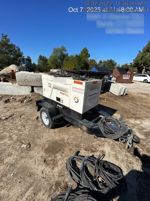 2020 Multiquip DLW400ESA4 400 amp Welder, 14kW, 120/240V, T4F Kubota, Trailer