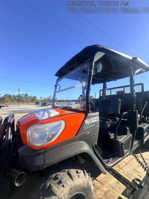2022 Kubota RTV-X1140W-H Plastic Canopy, Windshield Acrylic Clear, LED Strobe Light, Wire Harness Kit, Back up Alarm