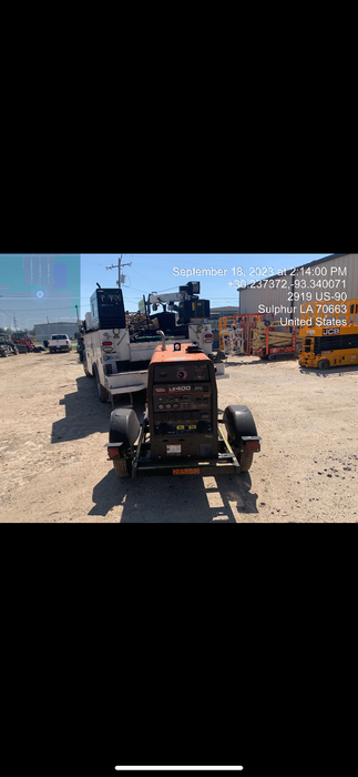 2022 Lincoln Electric LE400 Kubota V1505, Trlr, Cable Rack, Light Kit, ES Decals, T3