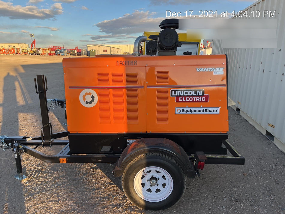 2021 Lincoln Electric Vantage 549X Ready Pak 3, ORANGE (includes trailer, cable rack, fender light kit)