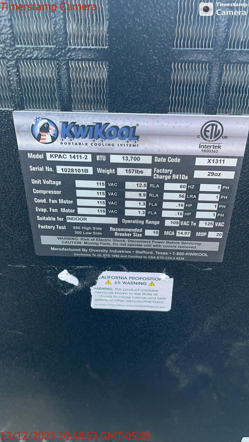 2023 KWIKOOL KPAC1411-2