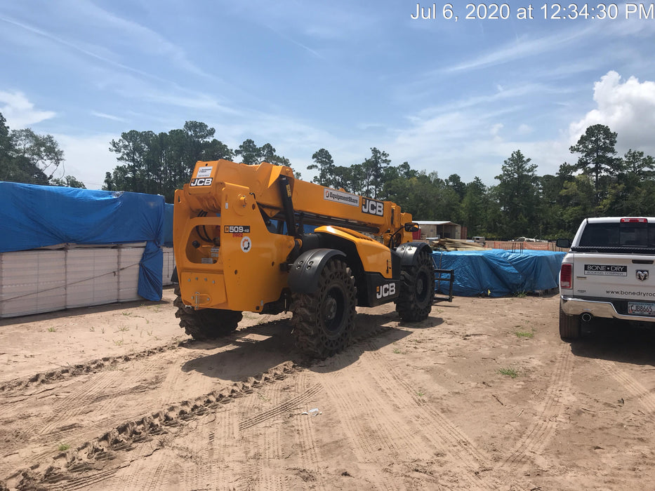 2020 JCB 509-42 Canopy, Solid Tires, Work Lights, Beacon, Aux Hydraulics, Back up Alarm, Lifting Eye, ES Decals