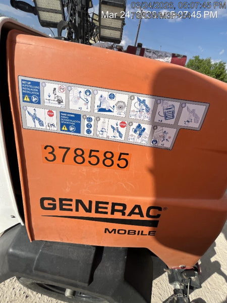 2023 Generac MLT2 Diesel, Flex Switch 120V Input, Powerzone Controller, 
(4) 320W LED Lights, 4kW Generator, 39.9 Gal Fuel Tank, 2" Ball, T3