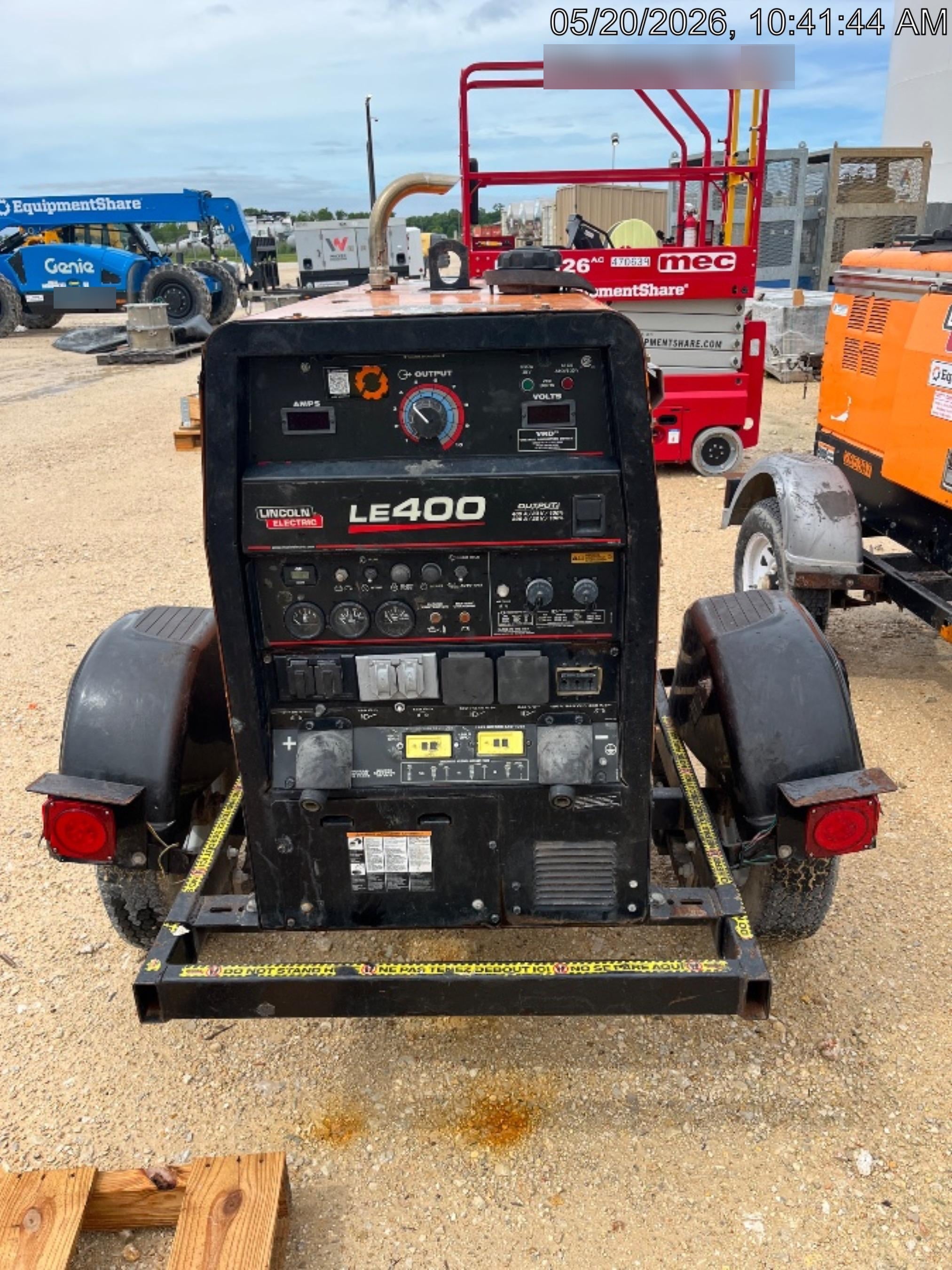 2022 Lincoln Electric LE400 Kubota V1505, Trlr, Cable Rack, Light Kit, ES Decals, T3