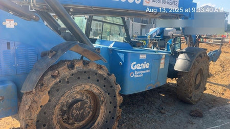 2019 Genie GTH-1056 Cab/Heat/AC, FF Tires, LED Work Lights, Beacon 60" QA Carriage, 60" Forks