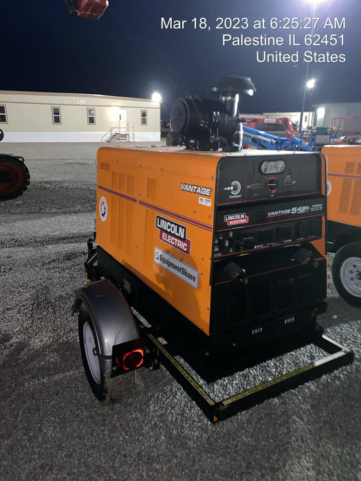 2022 Lincoln Electric Vantage 549X Crosslink Technology, Trailer Mounted, ES Decals, T3