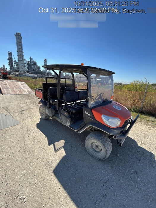 2021 Kubota RTV-X1140W-H Plastic Canopy, Windshield Acrylic Clear, LED Strobe Light, Wire Harness Kit, Back up Alarm