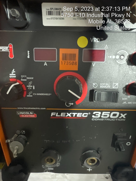 2021 LINCOLN ELECTRIC FLEXTEC 350X