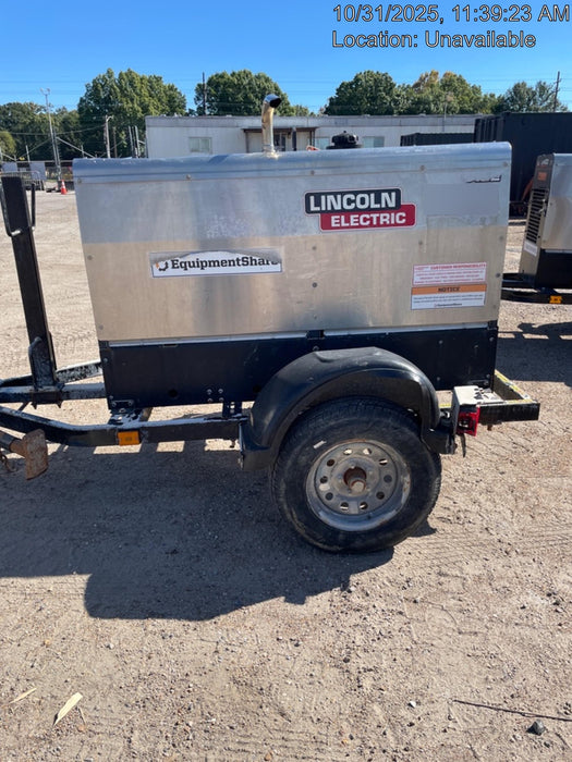 2019 Lincoln Electric Vantage 322 Welder Ready-Pak 3, Two wheel trailer, Fender and Light kit, Cable Rack