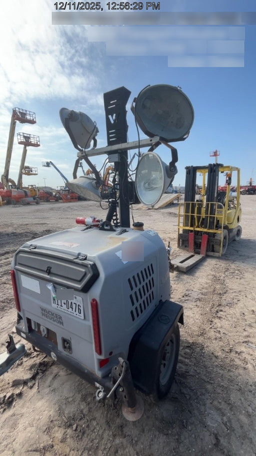 2019 Wacker Neuson LTV6L-MH Wacker Neuson LTV6L Mobile Light Tower w/Fuel Level Sensor Installed