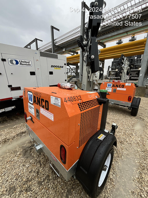 2024 Wanco WLTT-4MM4K Diesel, Deep Sea Controller, Shore Power Plug, Auto Start, (4) 350W LED Floodlights, 4kW Generator, 60 Gal Fuel Tank, 2" Ball, T3