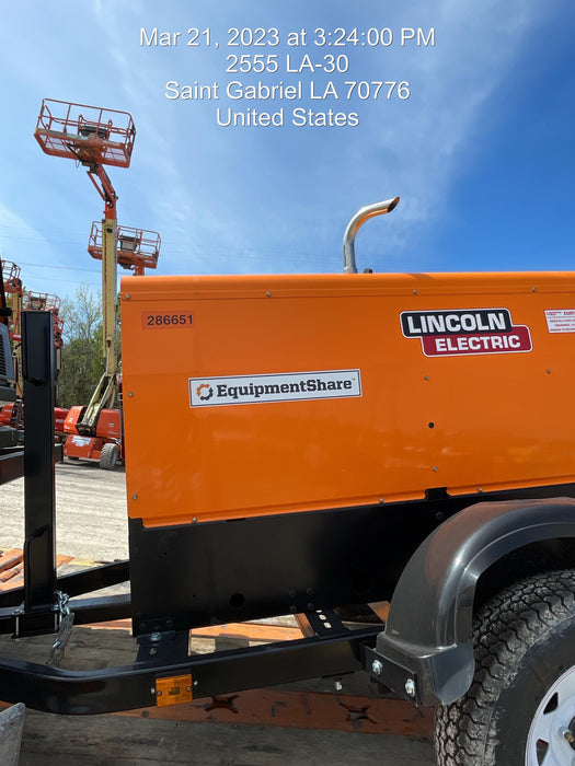 2022 Lincoln Electric LE400 Kubota V1505, Trlr, Cable Rack, Light Kit, ES Decals, T3