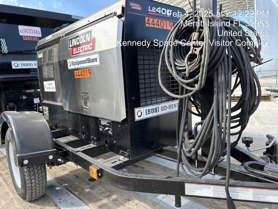 2024 Lincoln Electric LE400 Kubota V1505, Trlr, Cable Rack, Light Kit, ES Decals, T3