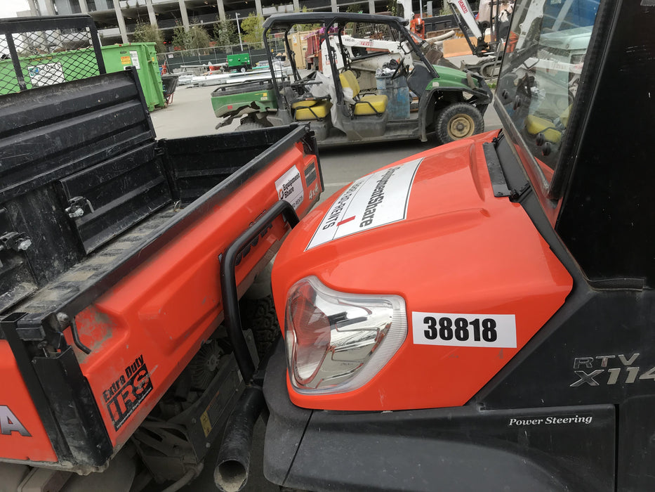 2019 Kubota RTV-X1140W-H 4wd Utility Cart, LED Strobe, Windshield Tempered Glass, Plastic Canopy, Wire Harness Kit, Backup Alarm