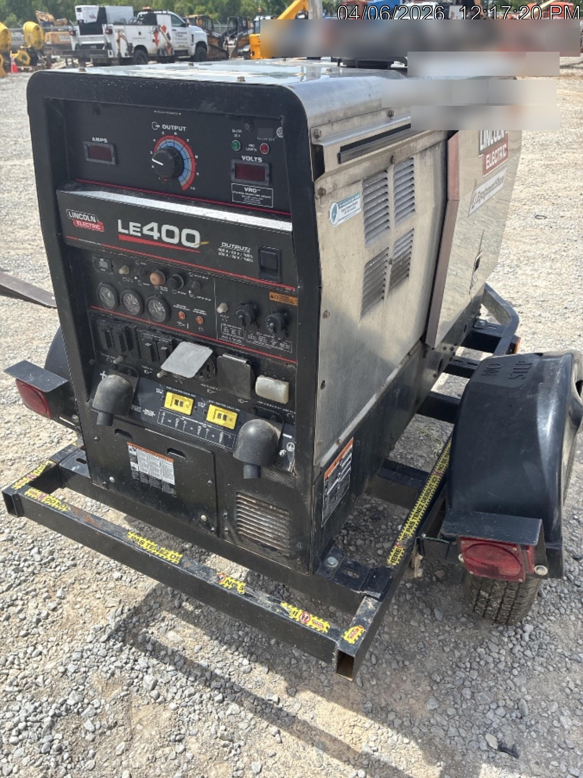 2024 Lincoln Electric LE400 Kubota V1505, Trlr, Cable Rack, Light Kit, ES Decals, T3