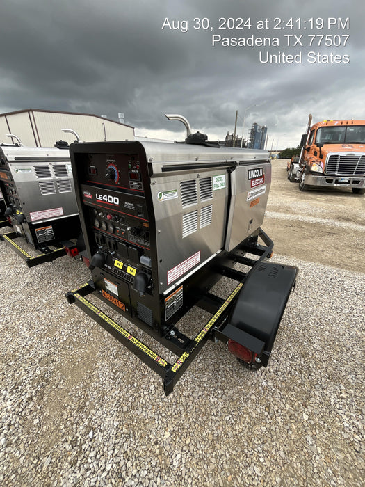 2024 Lincoln Electric LE400 Kubota V1505, Trlr, Cable Rack, Light Kit, ES Decals, T3