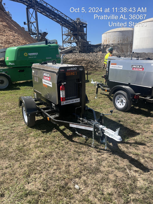 2024 Lincoln Electric LE400 Kubota V1505, Trlr, Cable Rack, Light Kit, ES Decals, T3