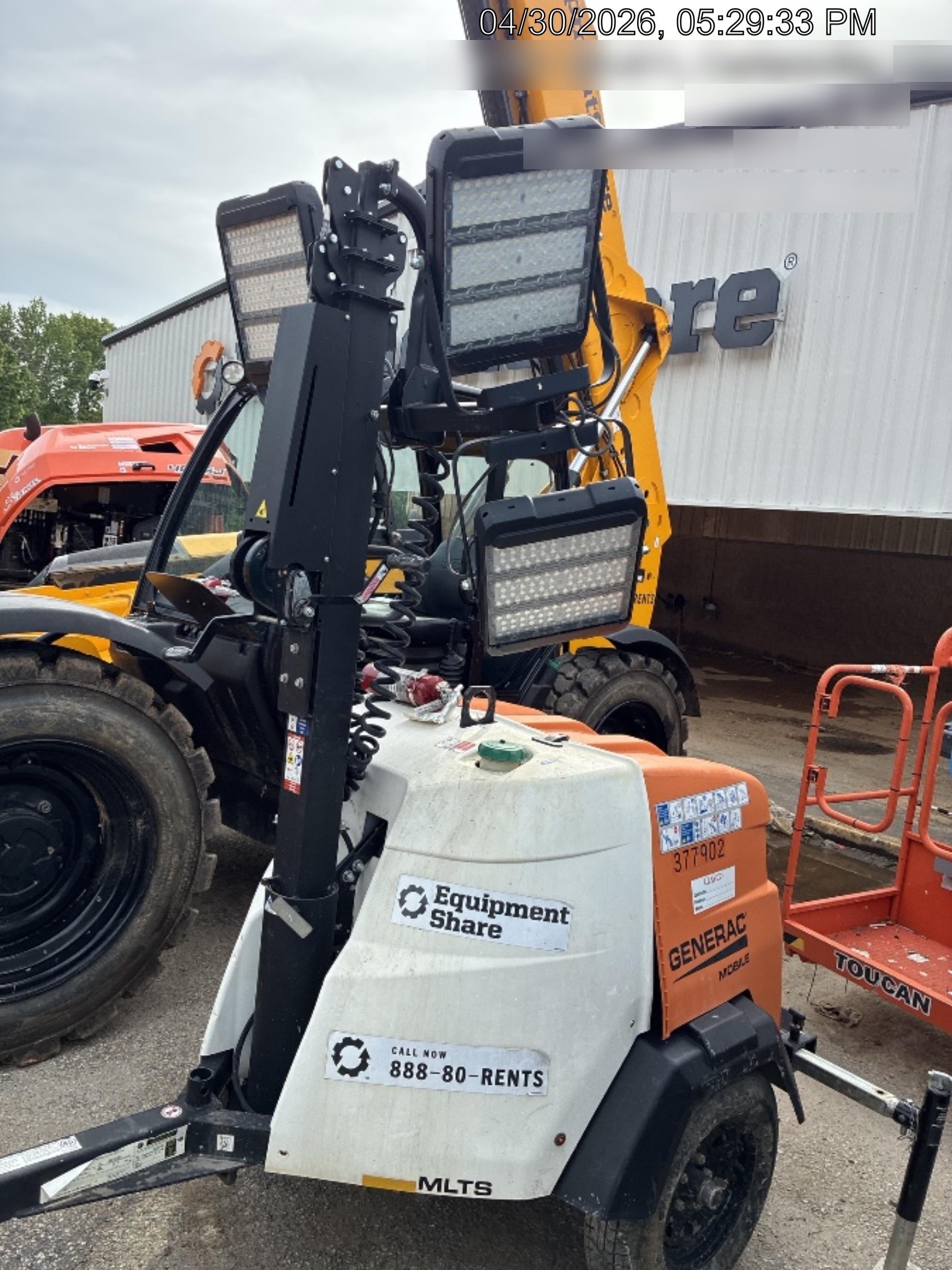 2023 Generac MLT2 Diesel, Flex Switch 120V Input, Powerzone Controller, 
(4) 320W LED Lights, 4kW Generator, 39.9 Gal Fuel Tank, 2" Ball, T3