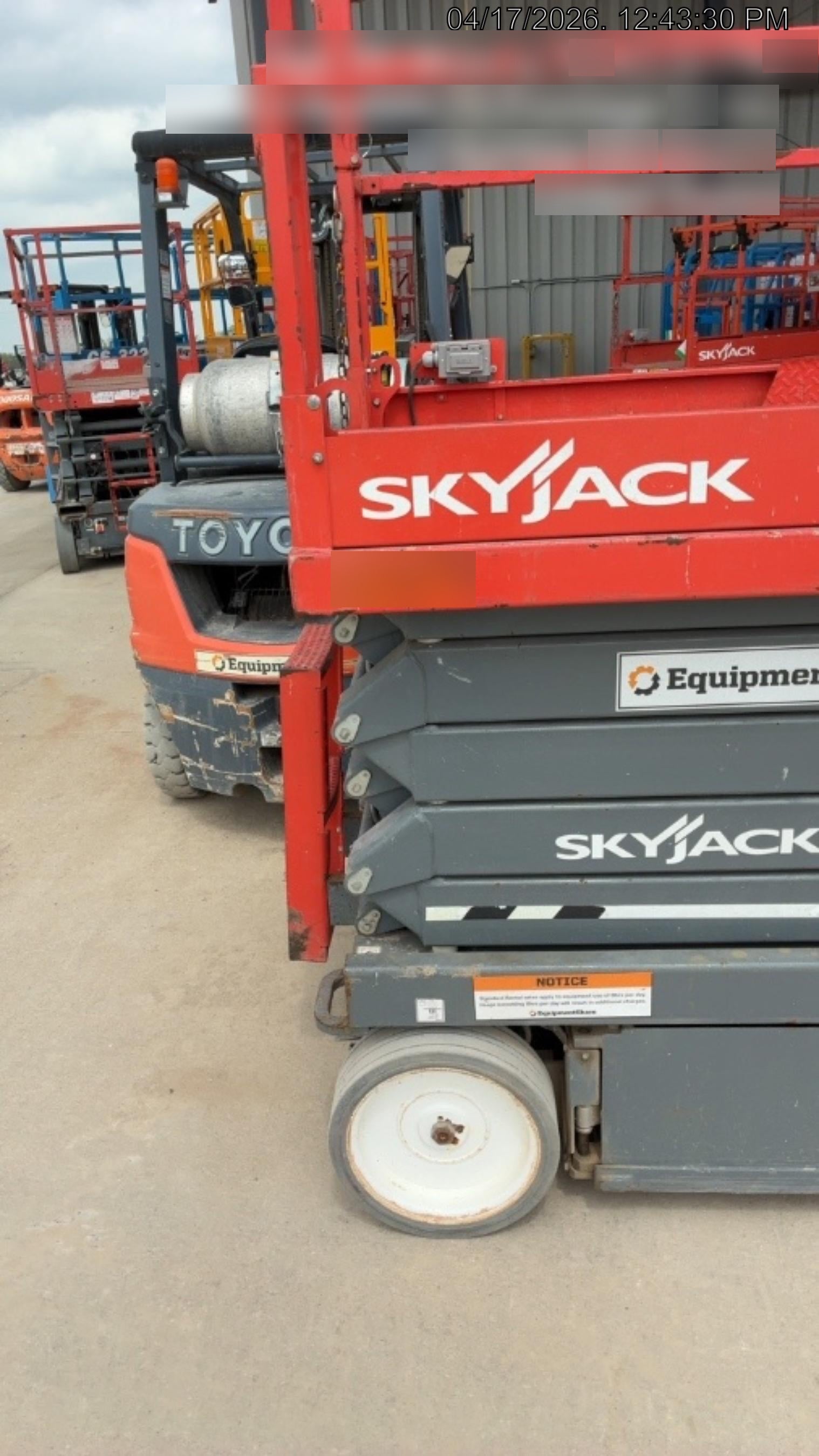 2018 Skyjack SJIII-4632 Standard Rental Specs