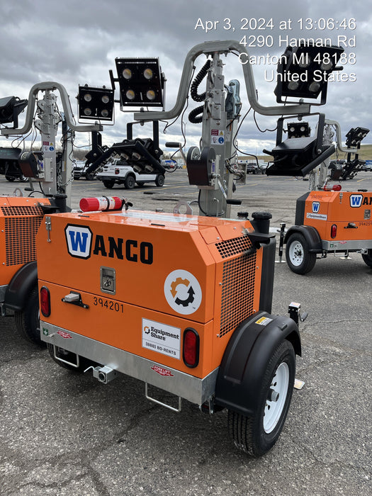 2024 Wanco WLTT-4MM4K Diesel, Deep Sea Controller, Shore Power Plug, Auto Start, (4) 350W LED Floodlights, 4kW Generator, 60 Gal Fuel Tank, 2" Ball, T3