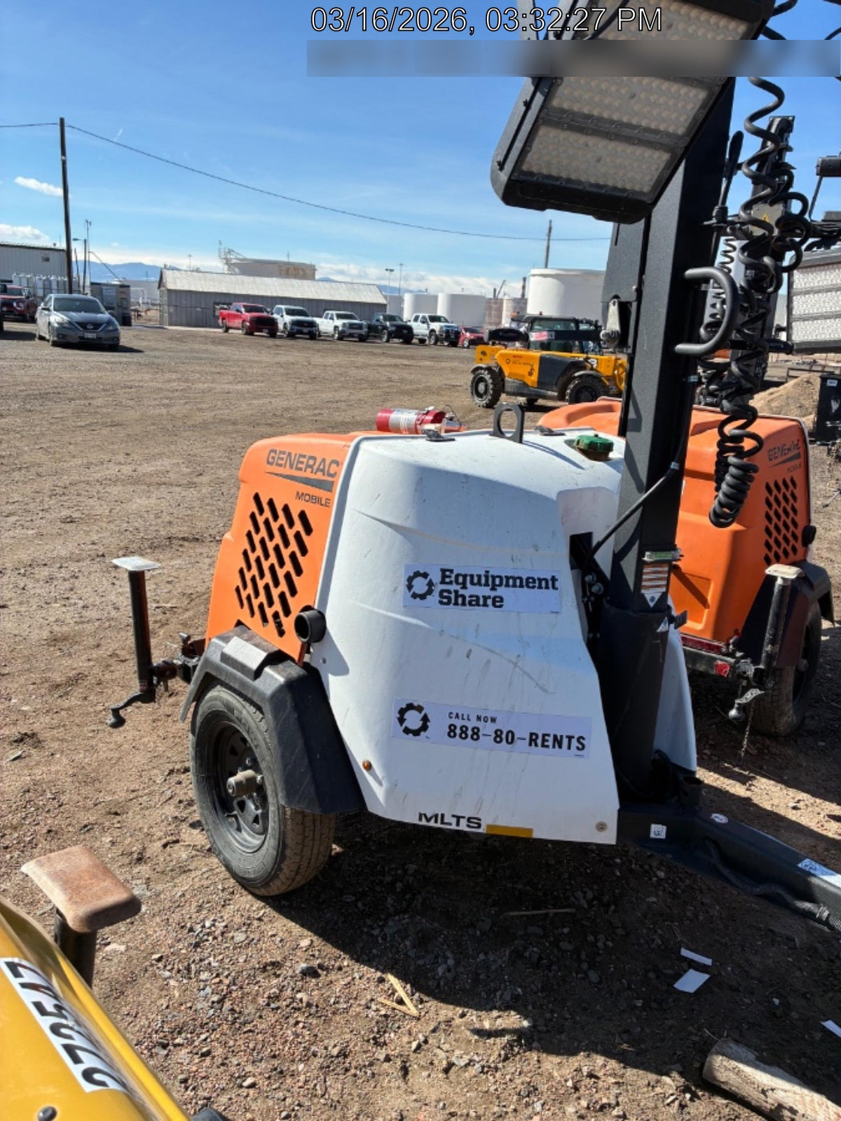 2023 Generac MLT2 Diesel, Flex Switch 120V Input, Powerzone Controller, 
(4) 320W LED Lights, 4kW Generator, 39.9 Gal Fuel Tank, 2" Ball, T3