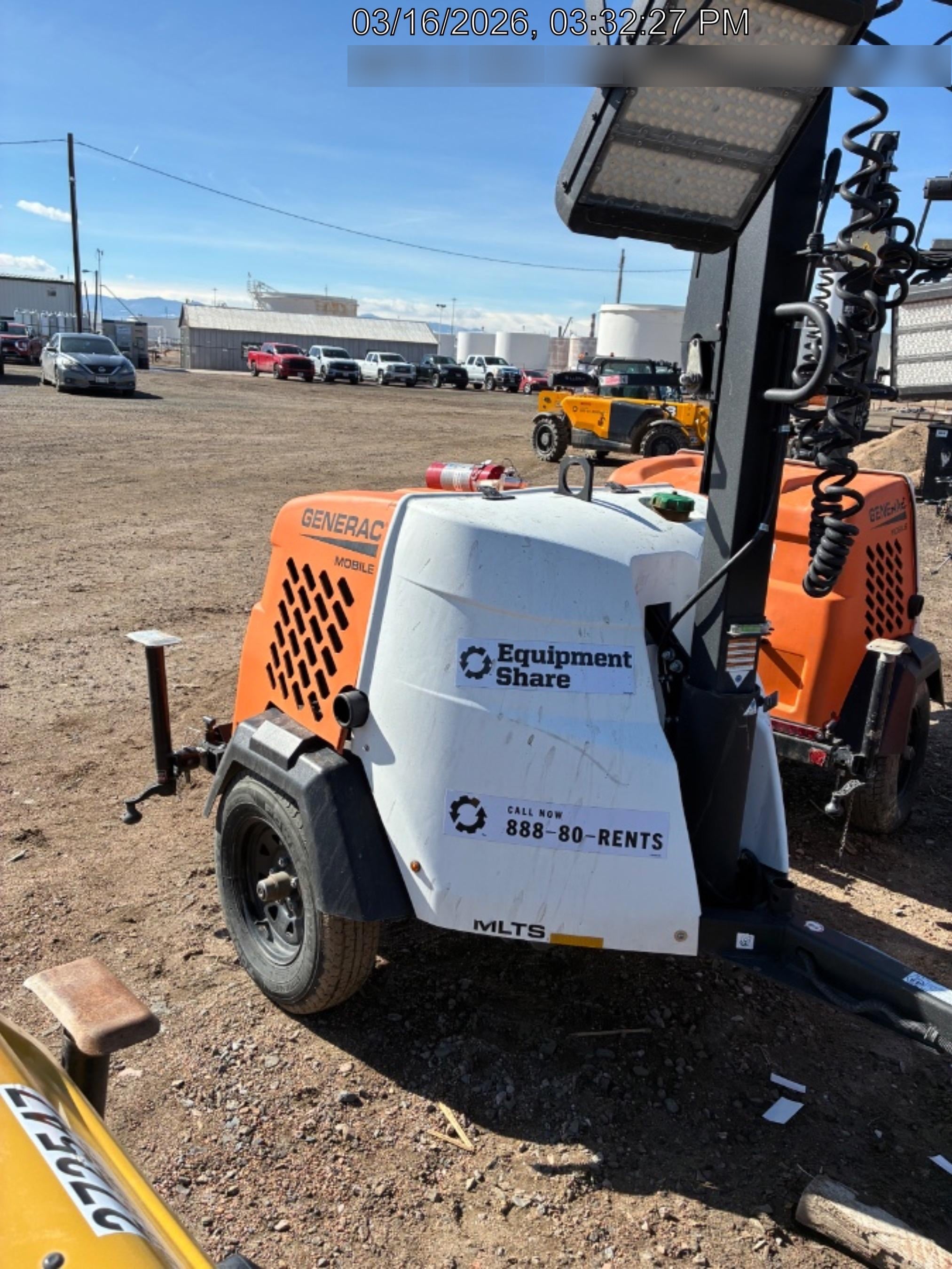 2023 Generac MLT2 Diesel, Flex Switch 120V Input, Powerzone Controller, 
(4) 320W LED Lights, 4kW Generator, 39.9 Gal Fuel Tank, 2" Ball, T3