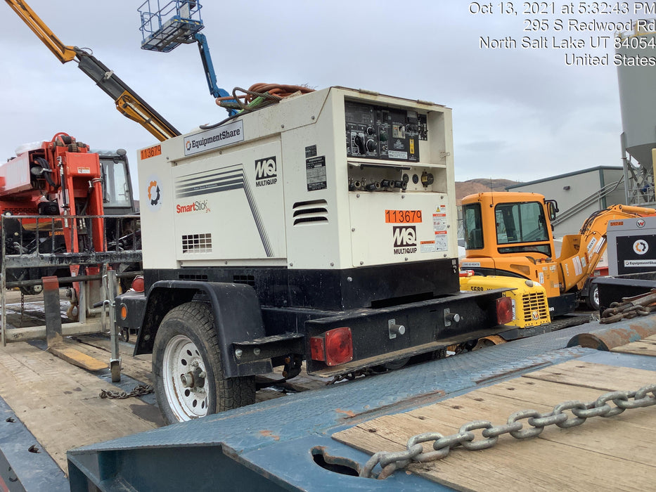 2020 Multiquip DLW400ESA4 400 amp Welder, 14kW, 120/240V, T4F Kubota, Trailer