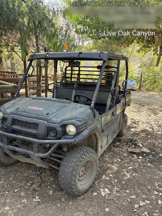 Kawasaki Mule PRO-DXT Standard Options, Backup Alarm, Beacon, Plastic Hard Top, Poly Windshield, Horn Kit