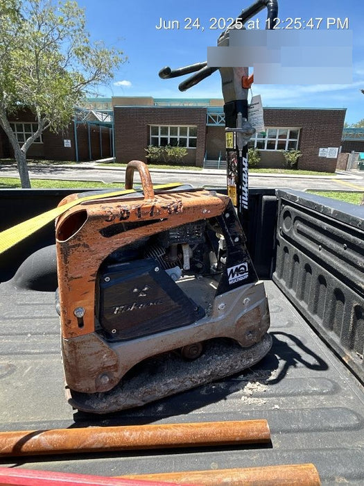 2023 Multiquip MVH158 Honda GX200, 17" Plate, Gas