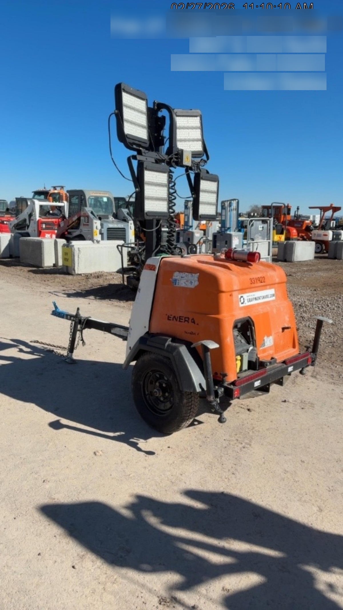 2023 Generac MLT2 Diesel, Flex Switch 120V Input, Powerzone Controller, (4) 320W LED Lights, 4kW Generator, 39.9 Gal Fuel Tank, 2" Ball, T3