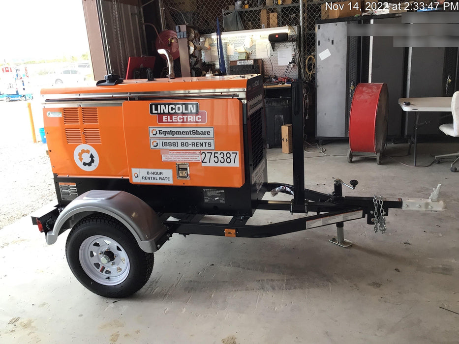 2022 Lincoln Electric LE400 Kubota V1505, Trlr, Cable Rack, Light Kit, ES Decals, T3