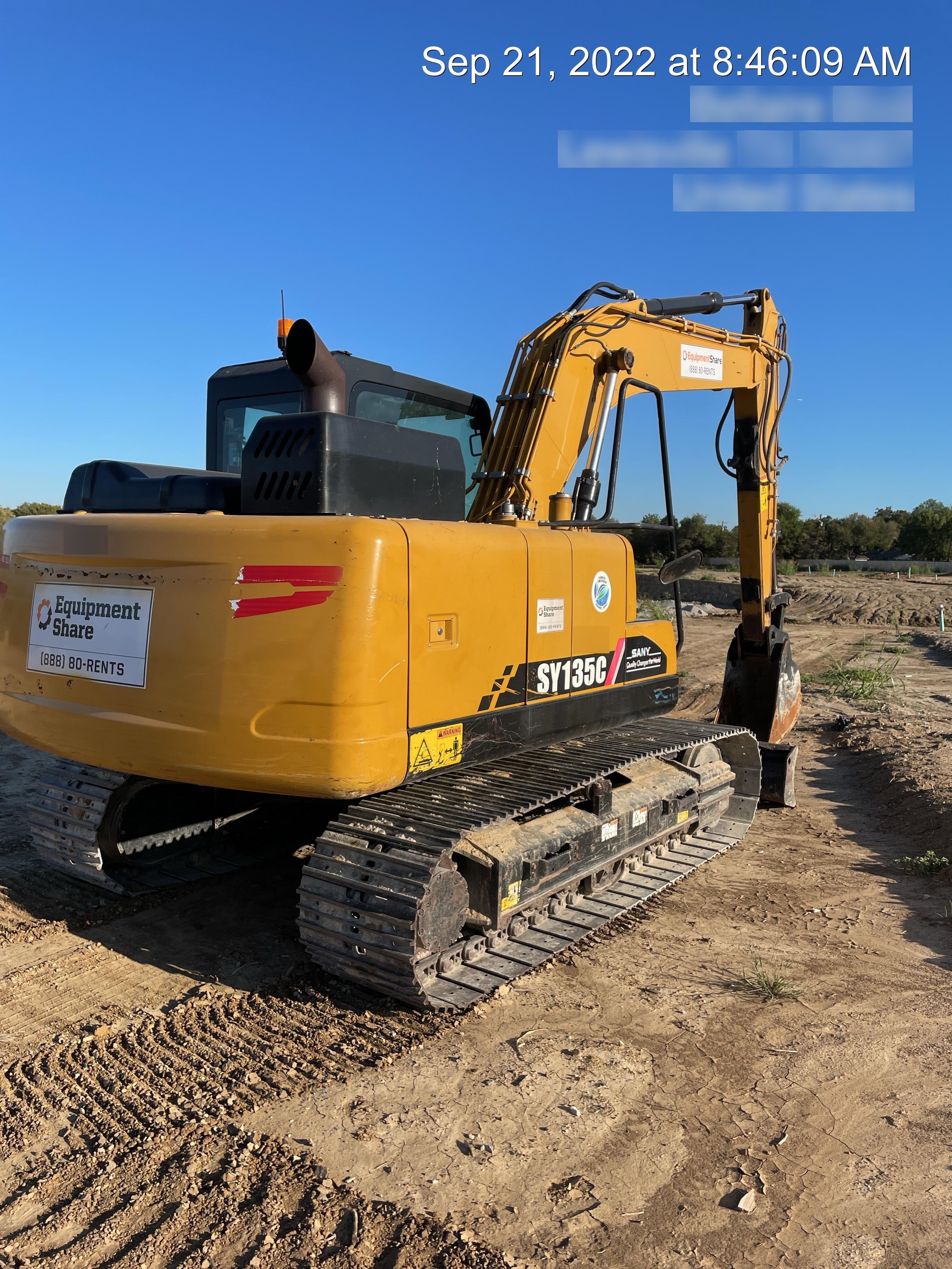2019 SANY SY135C