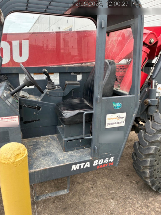 2018 Manitou MTA8044 MTA 8044 - 74 HP T4, Canopy, Worklights/Strobe, Beacon, 66" Carriage, 48" Forks, Solid Tires, Lift Hook, Aux Hydraulics